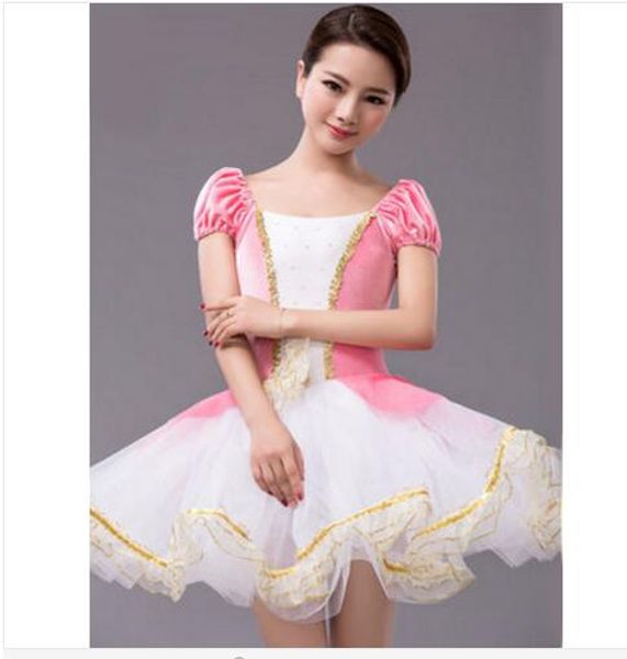 

new classical ballet tutu professional ballet tutu dress costume kids girls dance white pink pancake, Black;red