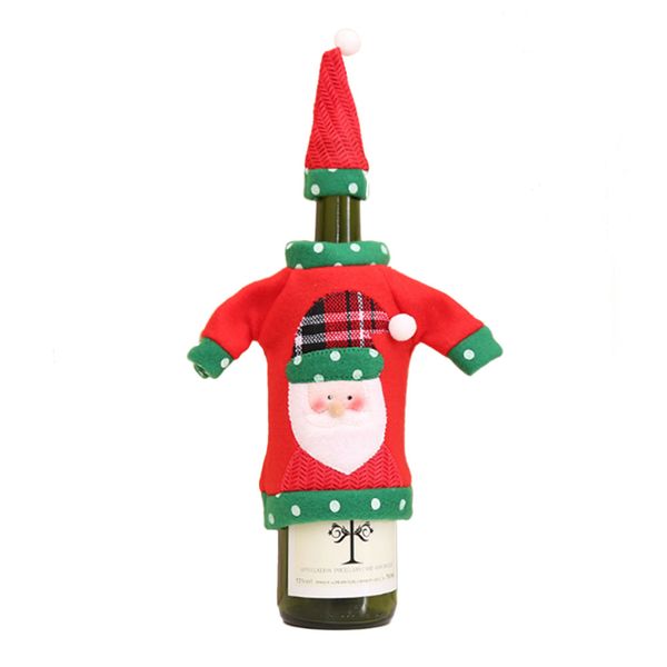 

cute christmas embroidered wine bottle cover table decorations ornaments