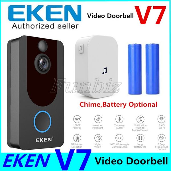 

eken v7 1080p маѬ wifi видео двеѬной камеѬ визђалнй инеѬком chime ноного видени ip дв