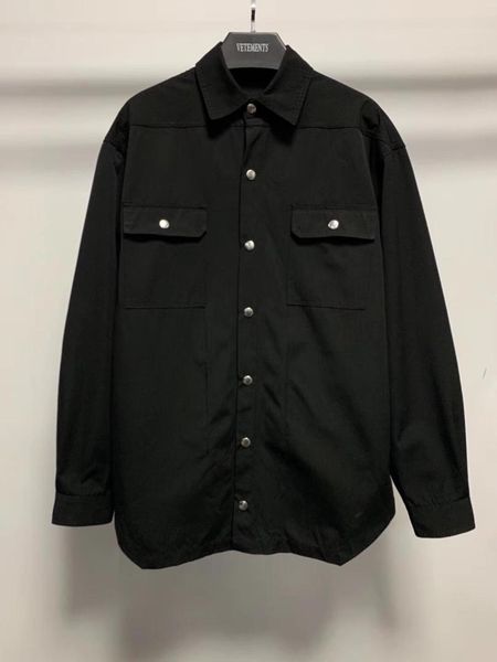 

hi streetwear men front pocket black shirt, White;black