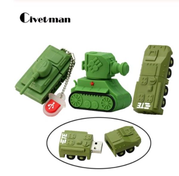 

pen drive cartoon usb flash drive 4gb 8gb16gb 32gb 64gb tank memory stick thumb drive flash memory pendrive gifts