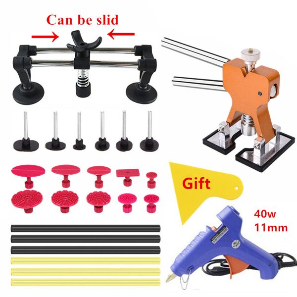

pdr tools kitscar dent removal kit car dent remover tools with 40w glue gun for ding damage with double pole bridge