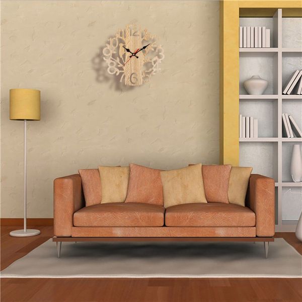 

european retro tree shaped bird wall clock