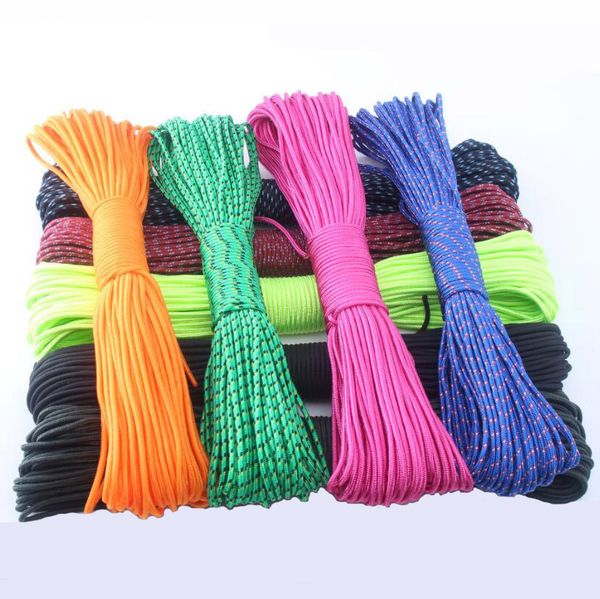 

paracord 3mm 100ft 50ft rope 1 strand paracorde cord outdoor survival equipment 24 colors wholesale