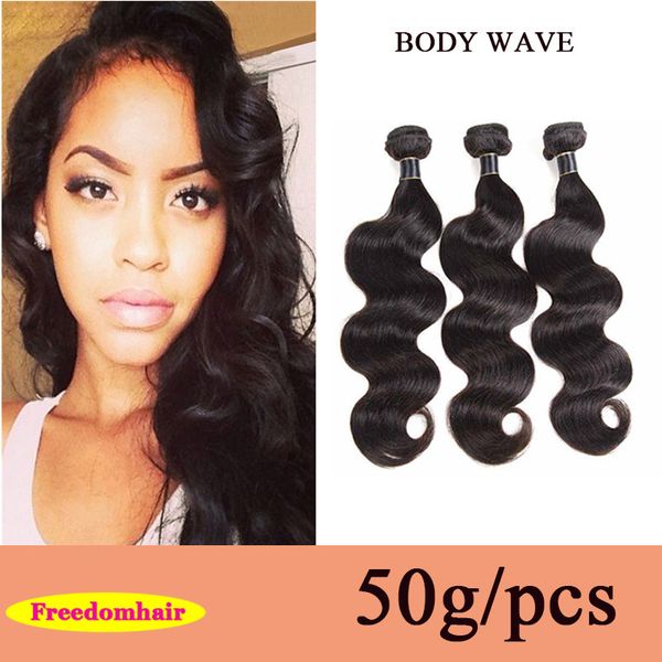 

100% brazilian malaysian virgin hair extensions weaves natural black body wave hair weaves double weft body wave hair wefts