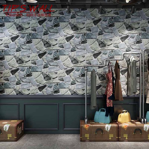

european small stone wallpaper room bedroom living room decoration pvc waterproof wallpaper
