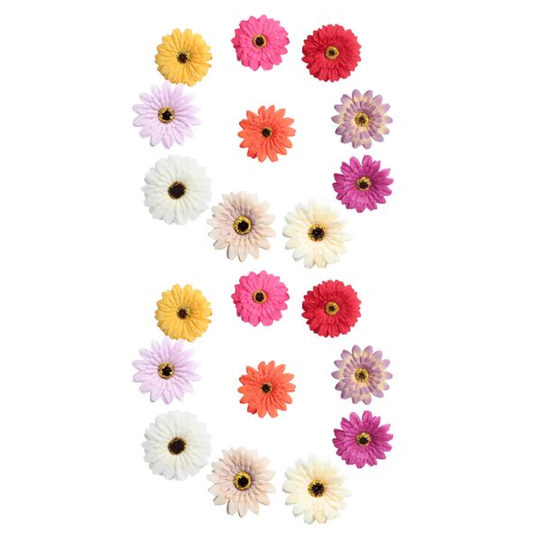 

pack of 20/set artificial gerbera daisy silk flower heads wedding party diy decor