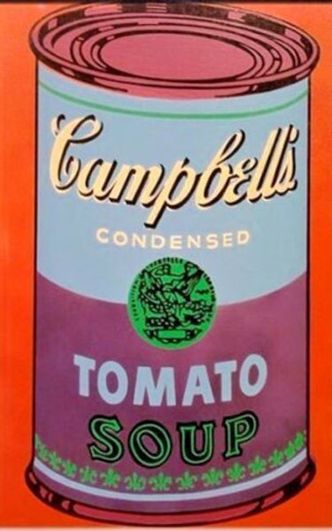 

andy warhol oil painting on canvas campbell's tomato soup can pop art wall art home decor handpainted &hd print 191021