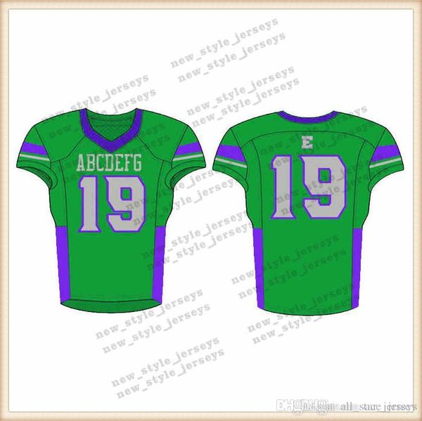 

138 men 2019 youth football jerseys army green wine red embroidery logos stitched custom any name any number jerseys, Black;red