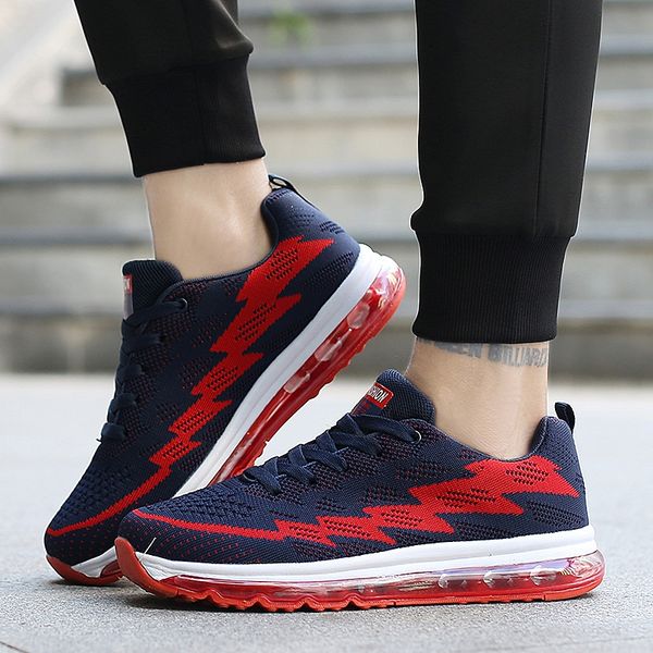 

damyuan 2019 men sneakers mesh breathable leisure outdoors chaussures couple fashion running shoes for women zapatillas hombre, Black