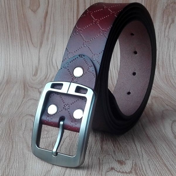 

vomint 2019 new arrivals mens belts leather pin buckle business leisure belt needle buckle split leather 130cm 150cm for male, Black;brown