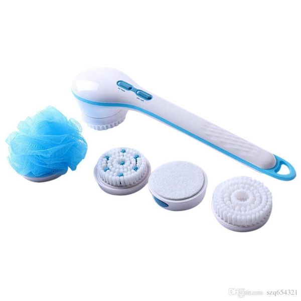 

electric bath spin spa skin body massage shower brush cleaning system long handle creative gift barthroom cleaning tool