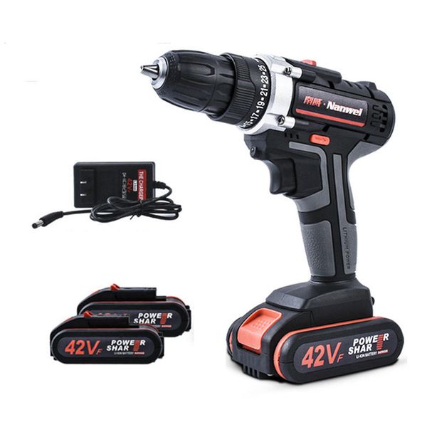 42V 7500MAH Avvitatore a percussione elettrico per impieghi gravosi Cacciavite Cordless Drill Tool con batterie