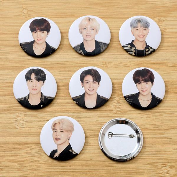 

горячая kpop bangtan boys japan alloy brooch bage collection lu7020, Gray