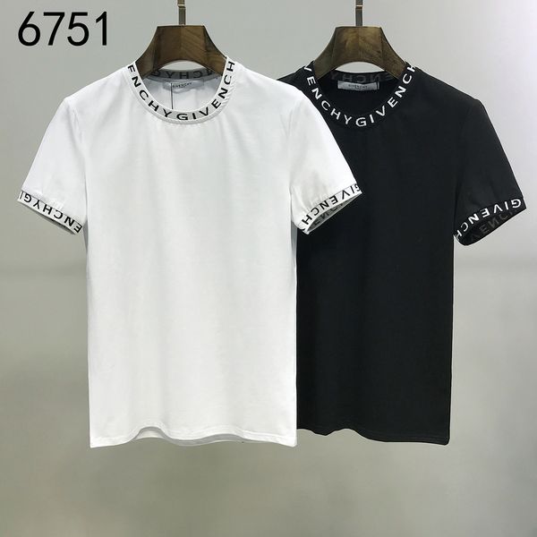 

2020 летний модельер дал письмо футболки #008 Европейский Париж Off роскошные мужские женские рубашки белый с коротким рукавом печати тройники Медуза