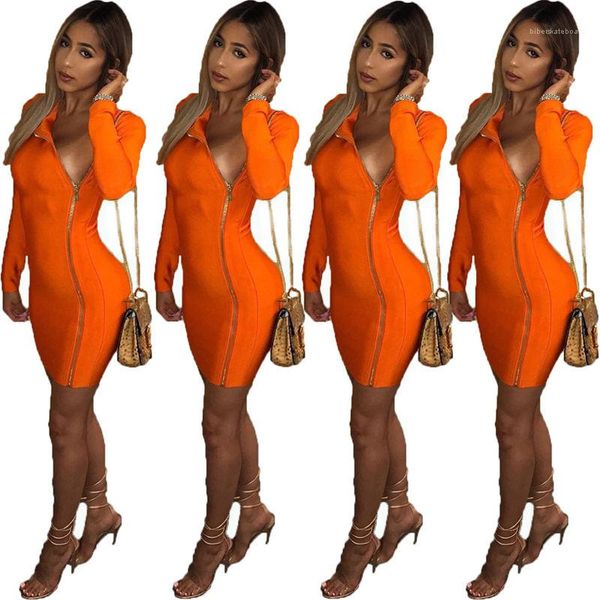 

dresses night club womens apparel new arrival solid color designer womens dresses zipper autumn womens, Black;gray