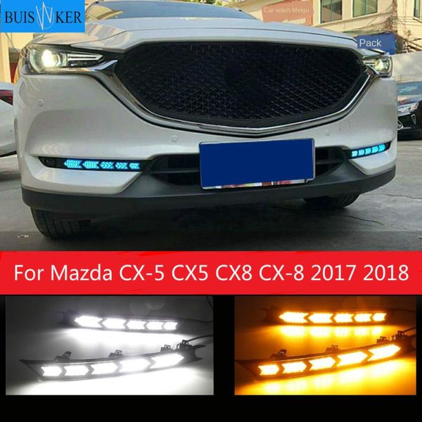 

led daytime running lights for cx-5 cx5 cx8 cx-8 2020 2020 drl fog lamp 12v abs drl driving lights with turn signals