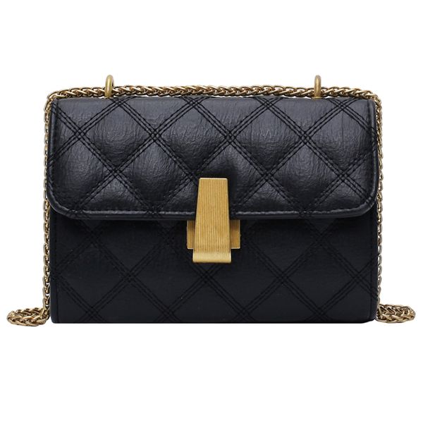 

191222 ivog new arrival everyday ladies small pu messenger shoulder handbag quilted fashion chain hand bags for women 2019