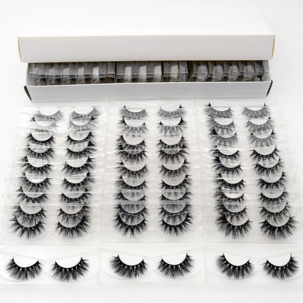 

3d mink la he with tray no box 30 pair pack hand made full trip la he mink fal e eyela he makeup eyela he cilio