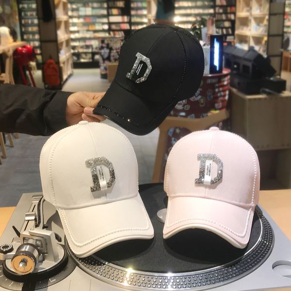 

designer luxury hats female cap with diamond rhinestones letter baseball cap womens fashion tide hip hop hat summer sun hats, Blue;gray