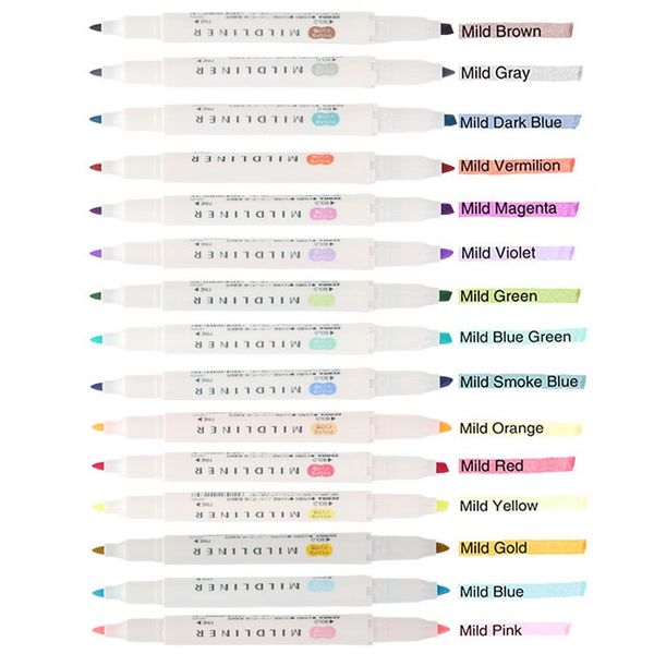 

zebra mildliner двусторонний highlighter fine жирный wkt7 япония