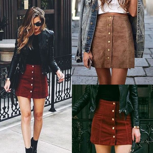 

women ladies clothing leather skirts high waist khaki short bodycon mini fashion women skirt pencil, Black