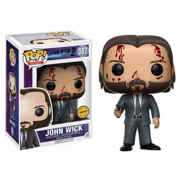 

2019 new funko pop! джон wick глава 2 джон wick # 387 bloody chase винил рисунок