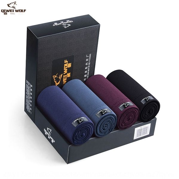 

boxed men's underwear comfortable breathable modal four-piece four-piece set of 4 underwear set of 4 boxer pants men, Black;white