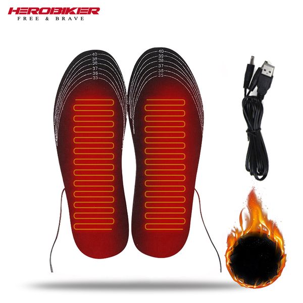 

motorcycle boots usb heated insole heating foot pads heating boots motorcycle warm insole outdoor sports insoles winter#