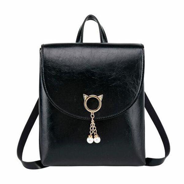 

pu leather women backpack covered shoulder bag buckle crossbody bag mobile phone for ladies