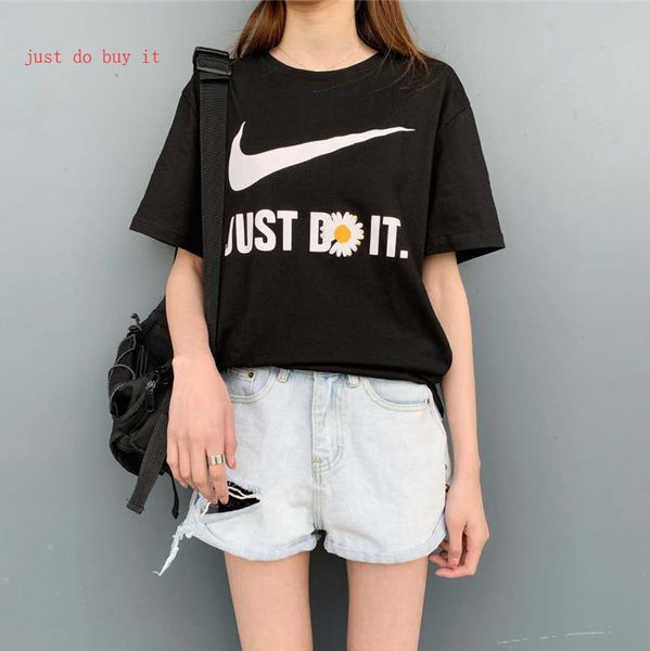 

женская дизайнерская футболка nk brand fashion тройники топы дышащие свободные шорты рукава письма печати роскошная скользящая одежда лето l, White