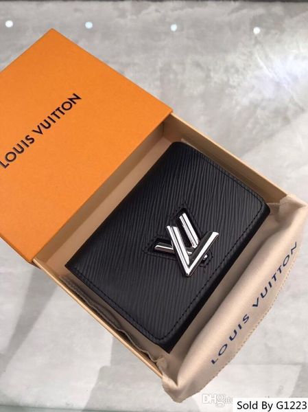 

Shipping famou cla ical de igner women key holder coin pur e mall leather good bag