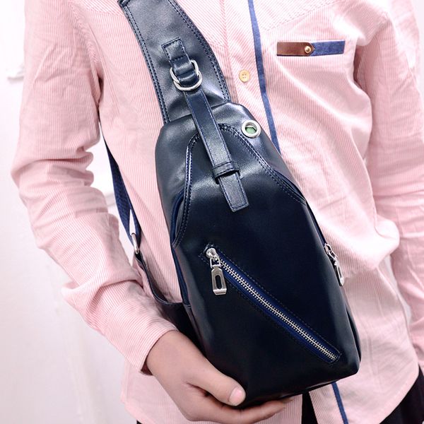 

2020 new style fashion korean-style men's women's casual chest pack waterproof chest bag shoulder diagonal men's sports backp