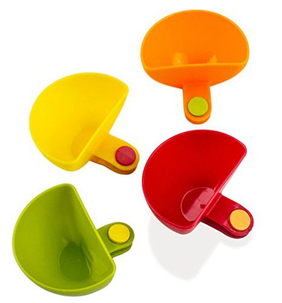 

dip clips plate grab clip-on dip holders tomato sauce dip bowl party ware