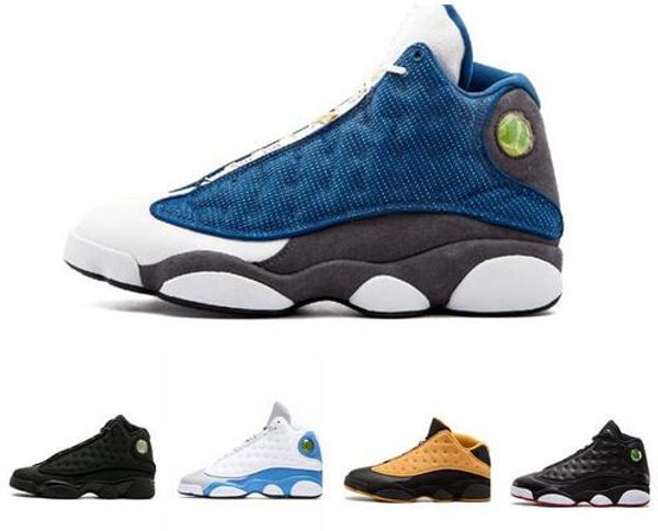 

2019 He Got Game XIII 13 Italy Blue 13s black cat Hyper Royal Chicago men basketball shoes 13s bred Phantom sports Sneaker 41-47