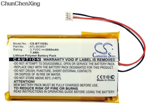 

cameron sino 2000mah battery atl903857 for globalsat tr-150, tr-151