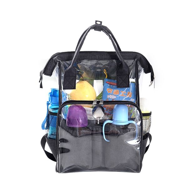 

transparent bag waterproof backpack for mom nappy bags large capacity baby bag travel mummy nursing mochila