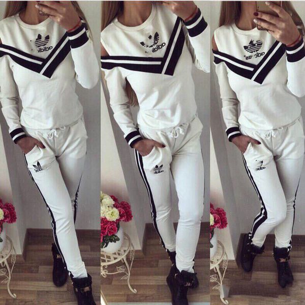 

women 2 piece set hoodies+pants jogging suit outfits long sleeve pullover+leggings tracksuit fall winter clothing sportswear s-xl 1923, Black;gray