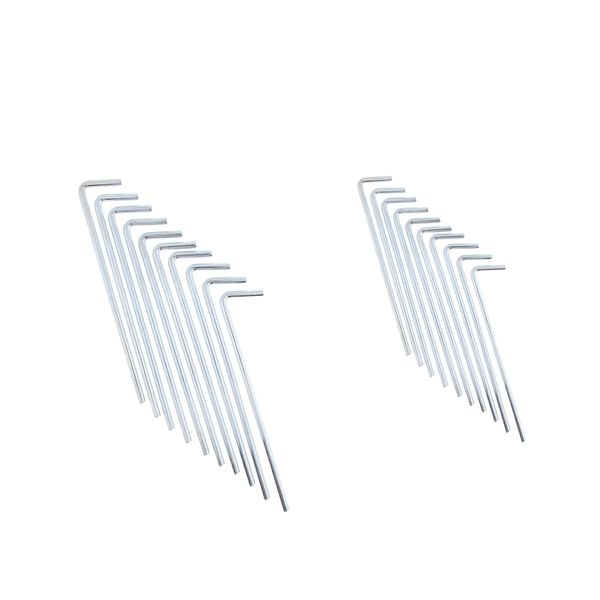 

20pcs/ pack outdoor camping tent peg nail stake hook heavy duty metal nail 180mm+220mm