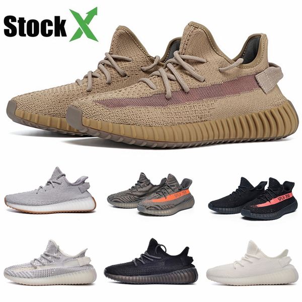 

kanye west cinder earth running shoes yecheil yeezreel yeshaya cloud white black static reflective designer sneakers 35-45 online sale #qa43