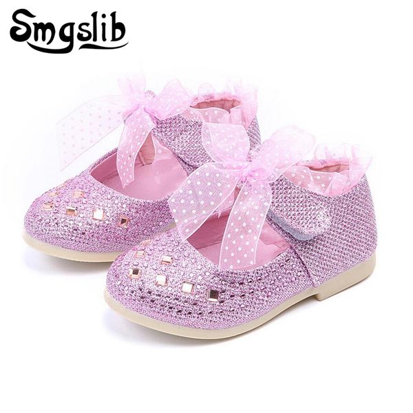 

children shoes girls rhinestone lace princess single girls shoes for party wedding pink silver sneakers toddler, Black;red