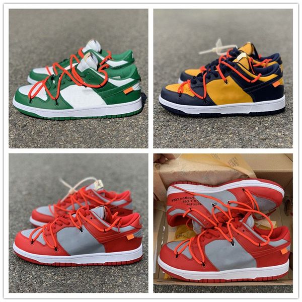 

new futura x sb dunk low yellow red pine green skateboard offs running shoes mca orange blue women mens designer sneakers sport trainers