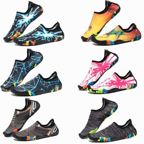 

men aqua shoes big size 35-46 non-slip water sports swimming shoes lovers breathable light soft outdoor beach