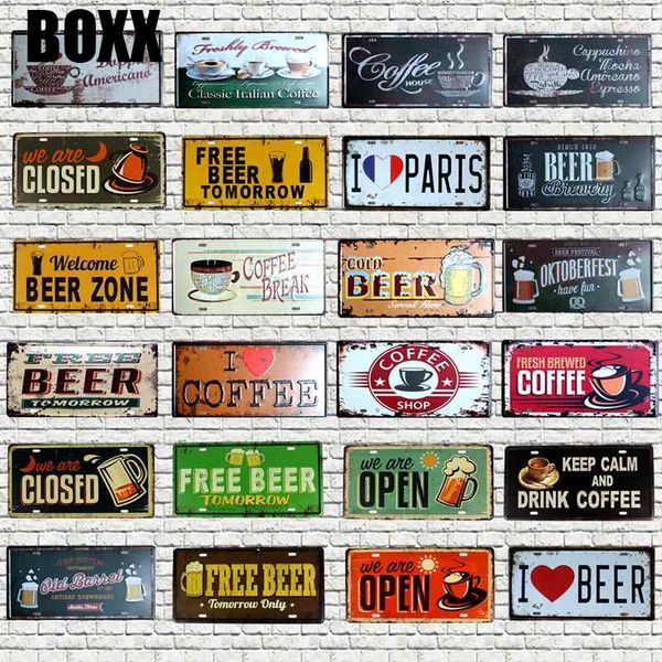 

welcome beer zone metal tin sign wall retro bar cafe shop pub garage coffee home art vintage decor 30x15cm