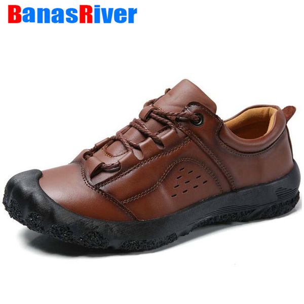 

leather casual shoes men design handmade loafers collision toe motorcycle outdoor moccasin boat sneakers size 38-48, Black