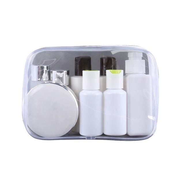 

waterproof pvc transparent cosmetic bag new fashion wild women zipper clear makeup bags case organizer wash bag for travel