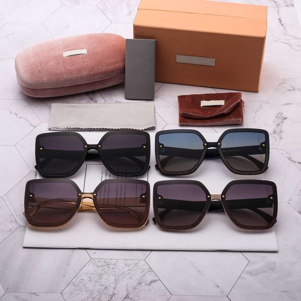 

woman sunglasses brand sunglasses oversized womens beach goggle glasses uv400 v letters 9021 4 colors with box, White;black