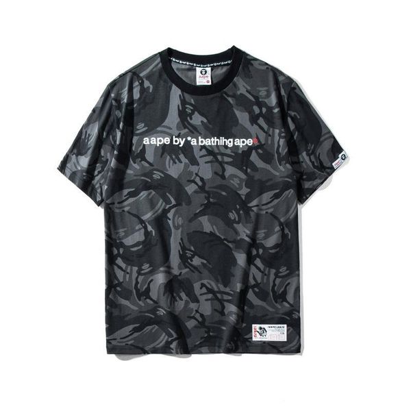 

aape мода футболка aape desiger высокое качество хлопка с короткими рукавами мужская женская дизайнер prrt, White;black