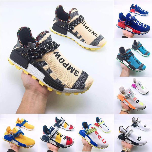 

new human race pharrell williams running shoes creme x nerd solar pack holi sport men women pharell runner racer sports sneaker size 36-47