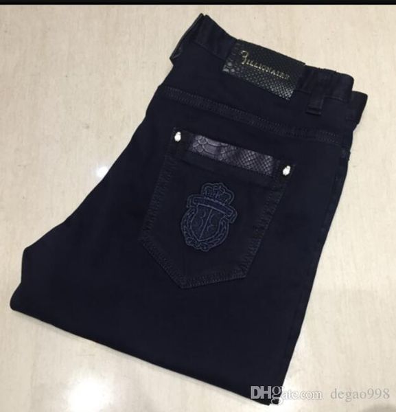 

bill * ionaire ital * ian couture jeans мужская 2019 новая вышивка мода удобный прилив, Blue